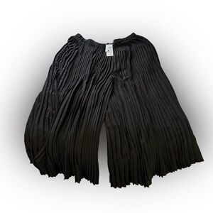 NWT Eileen Fisher Black Wide Ankle Pant- Size Large
